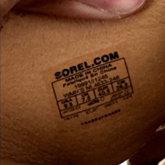 SOREL Cameron Leather Flatform Mule Slides Size 9.5 - Picture 6 of 6